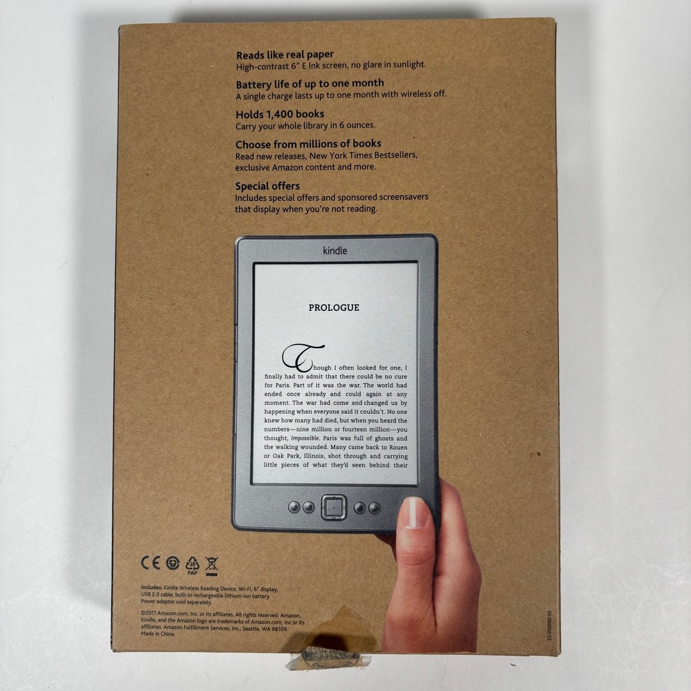 Amazon Kindle 4th Gen 6in E-Reader Wi-Fi Graphite D01100 Special Offers Boxed - Picture 2 of 12